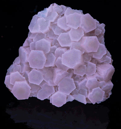 Fluorescent Aragonite Crystals - SW, MW, LW