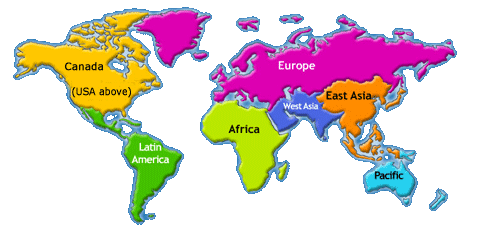 Fluorescent minerals found around the world
