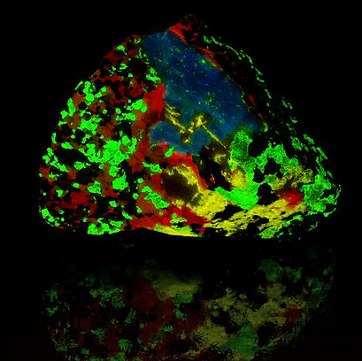 Franklin Esperite, Calcite, Willemite, Hardystonite